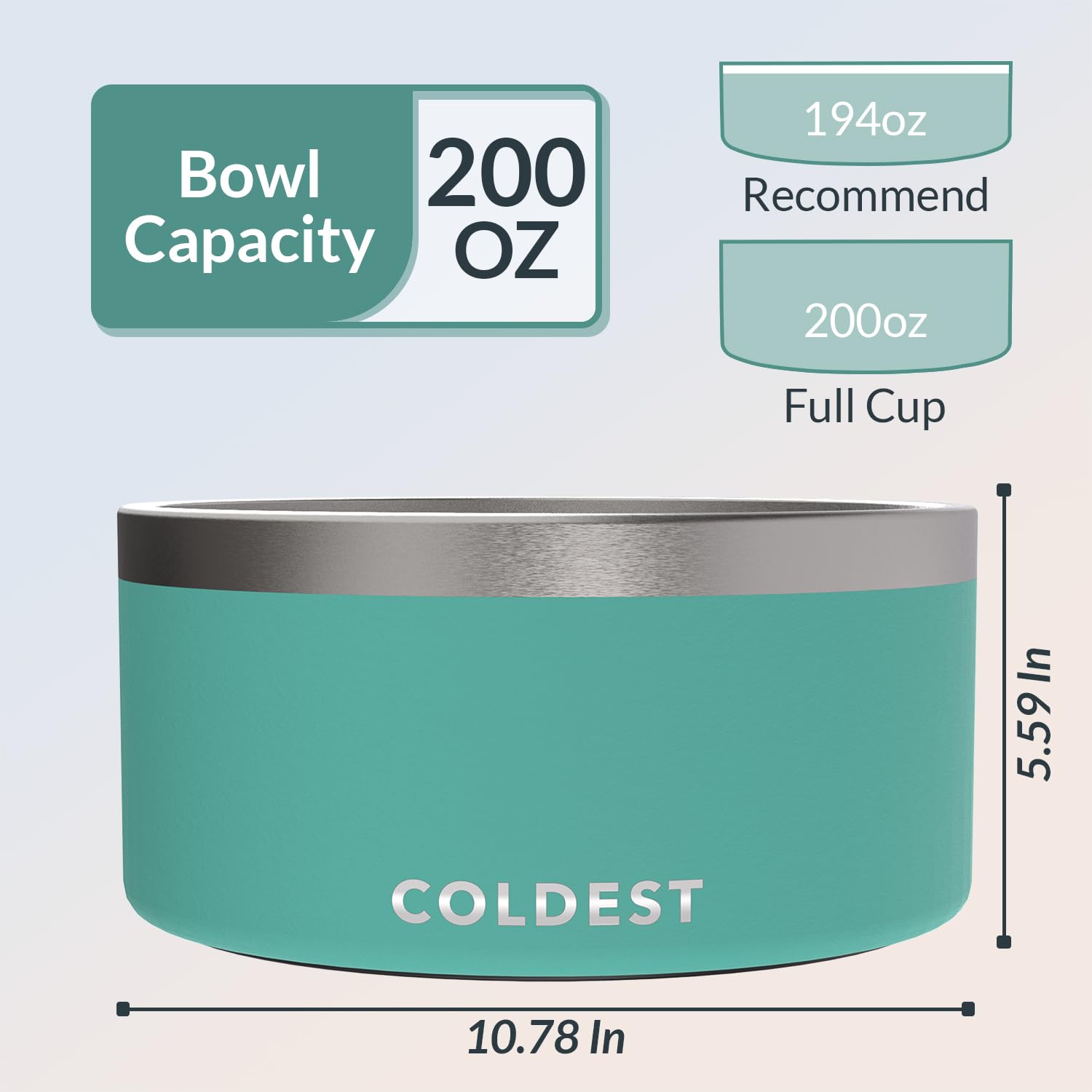 The Coldest Water base antideslizante mantiene estable el tazón