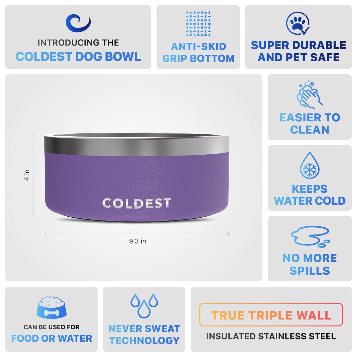 The Coldest Water capacidad de 100 onzas para agua constante