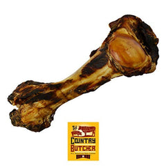 THE COUNTRY BUTCHER Hueso gigante para mordedores agresivos, entretenimiento duradero para perros grandes.