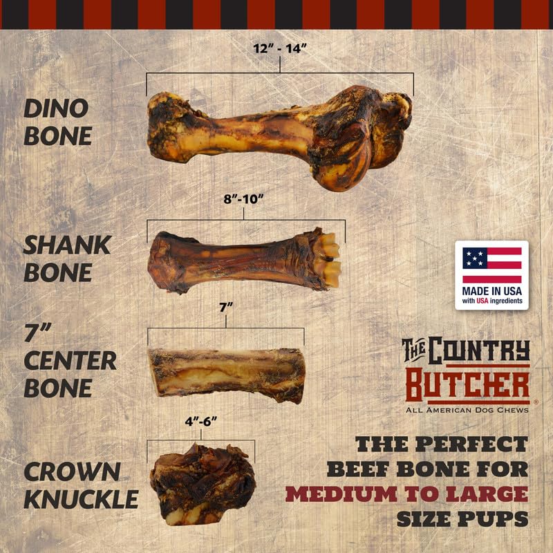 THE COUNTRY BUTCHER Hueso grande para perros grandes, ayuda a canalizar energía.