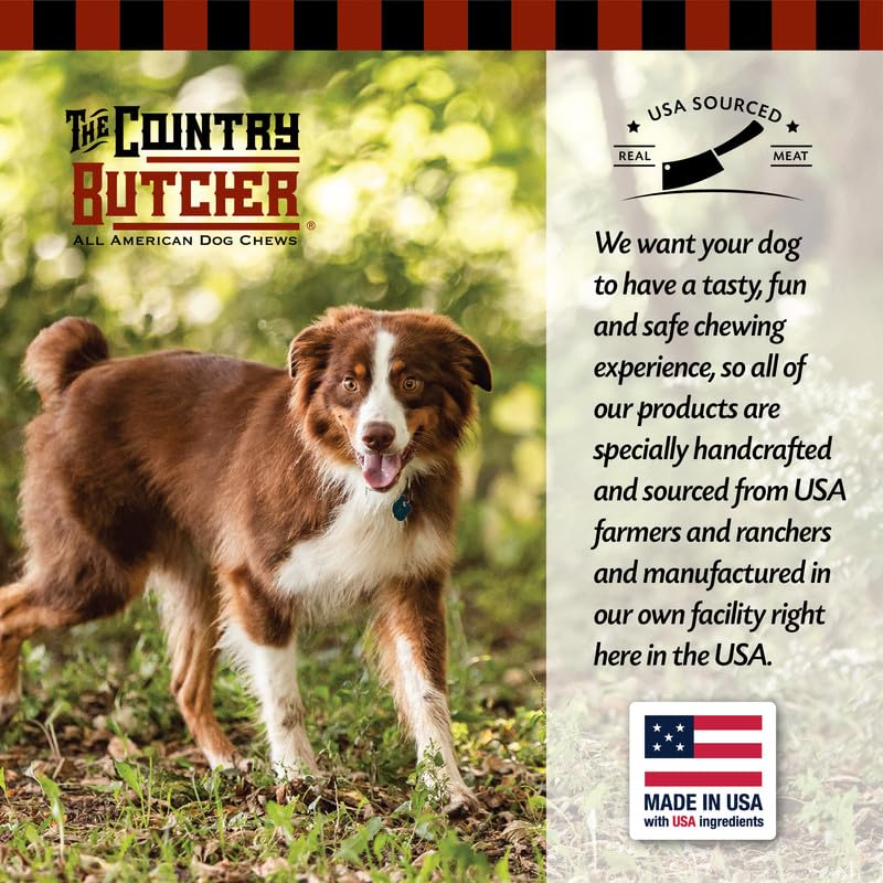 THE COUNTRY BUTCHER hueso para perros, hecho en Estados Unidos y listo para uso