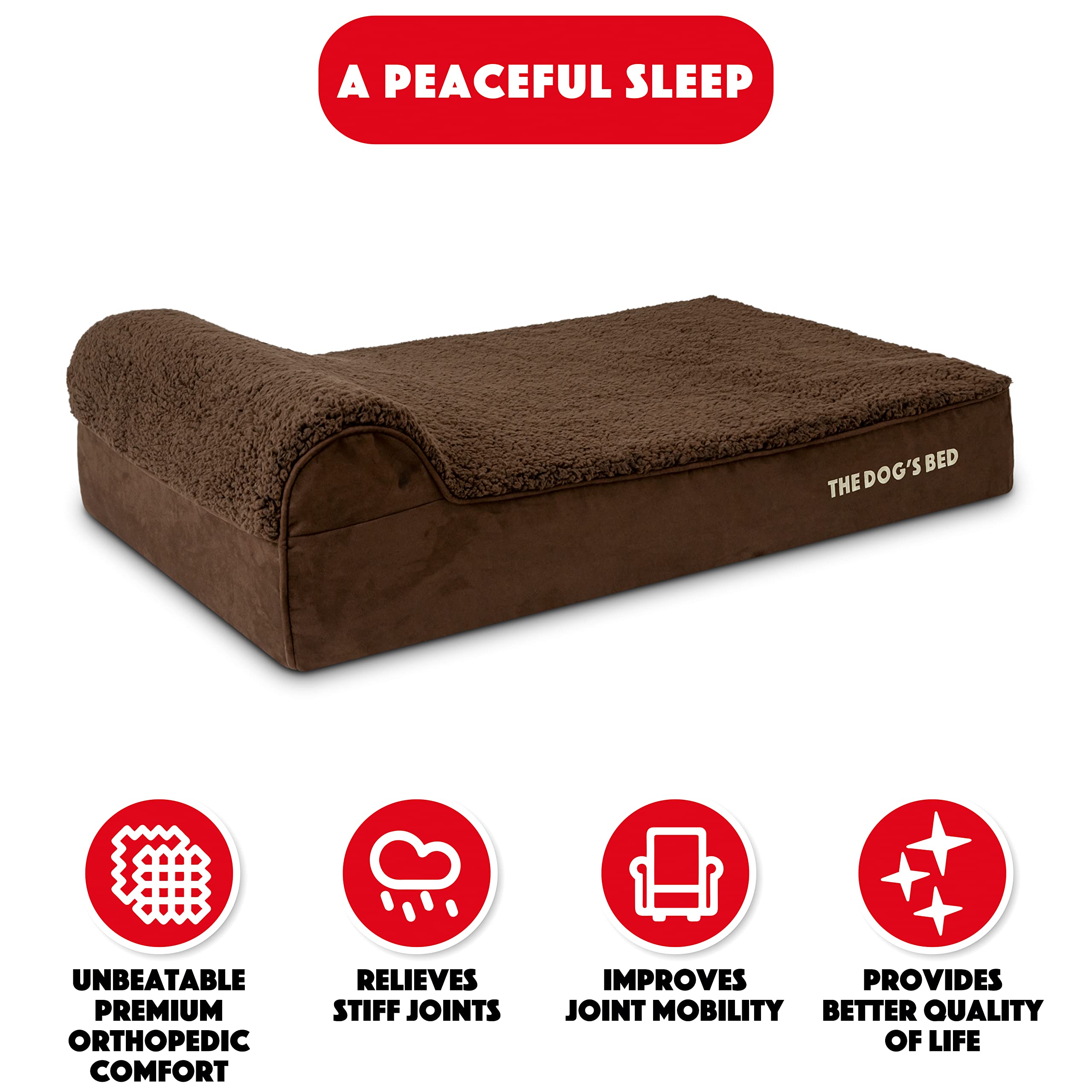 The Dog’s Balls cama para perros de 40x25x6 con espuma de memoria.