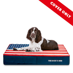 The Dog's Balls bordado central con bandera y ribete rojo para estilo