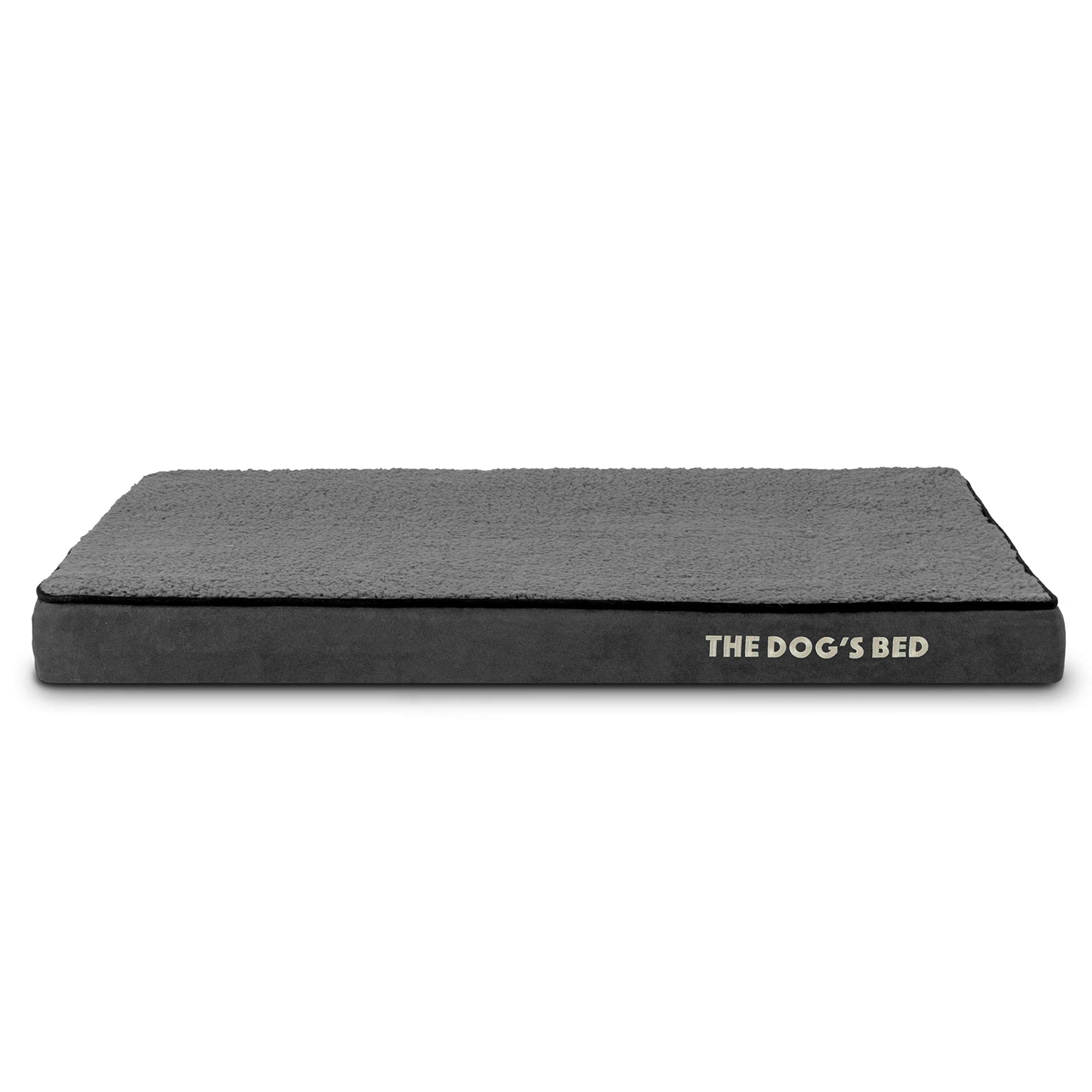 The Dog's Balls funda exterior repuesto para cama mediana gris plush, fácil de lavar.