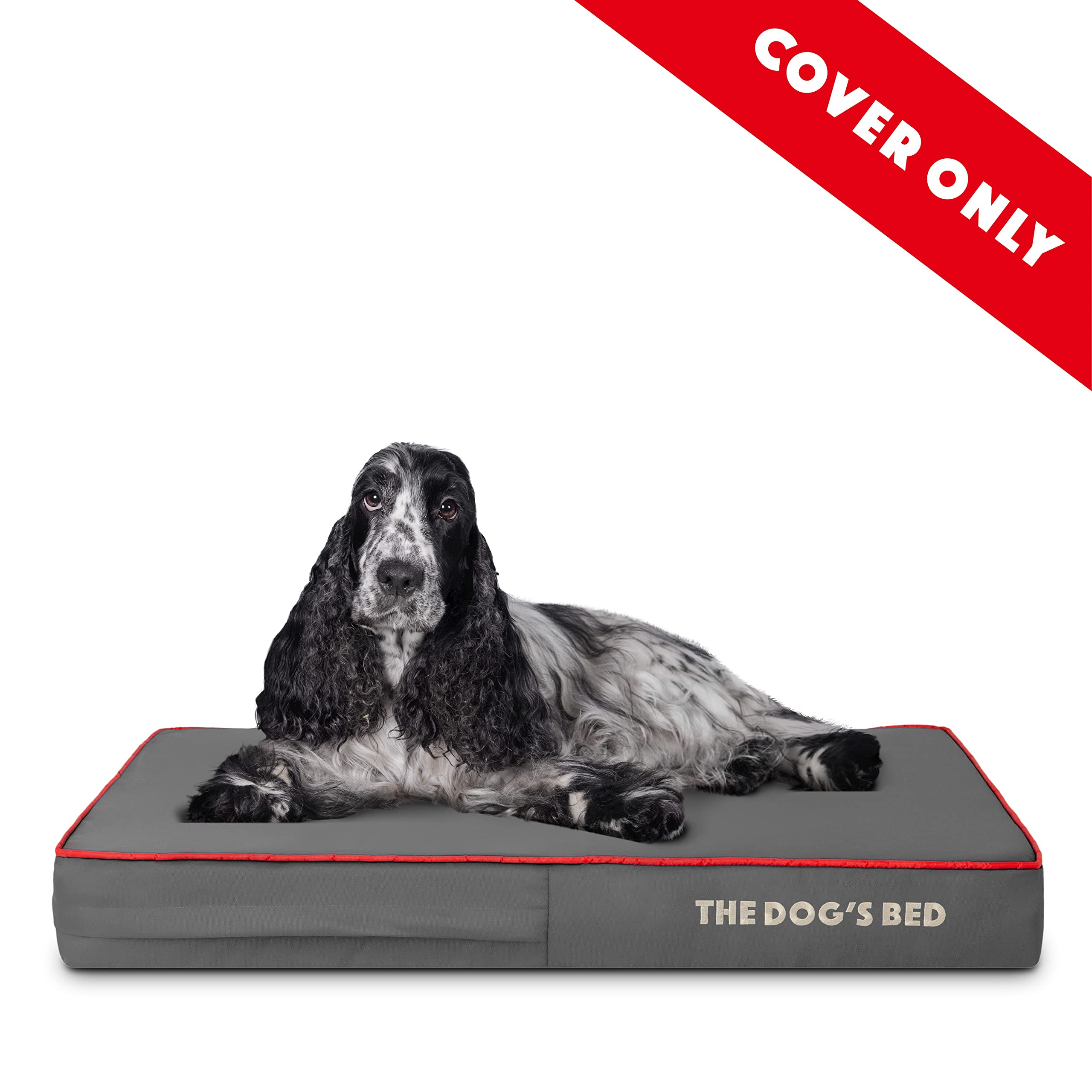The Dog's Balls: funda Oxford lavable gris para The Dog's Bed mediana.