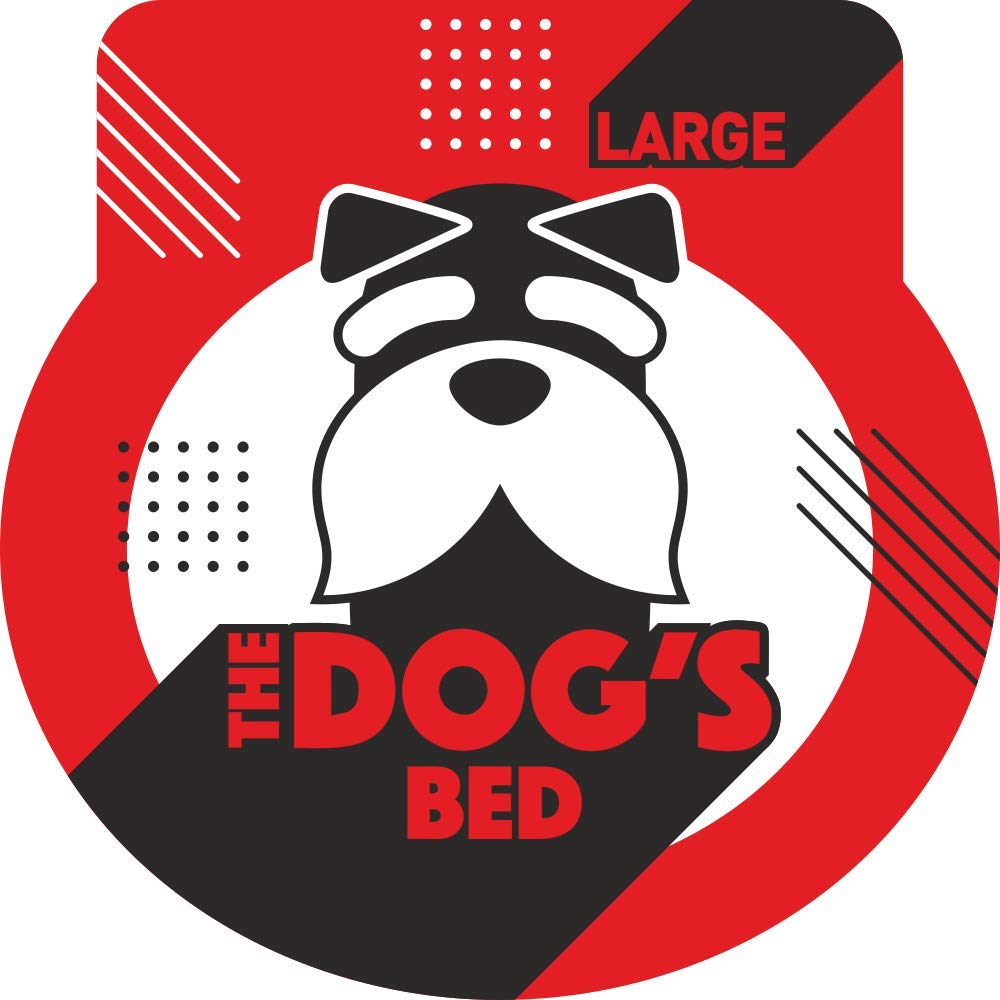 The Dog's Balls: tela lavable para funda interior impermeable de cama de perros blanco 40x25x6
