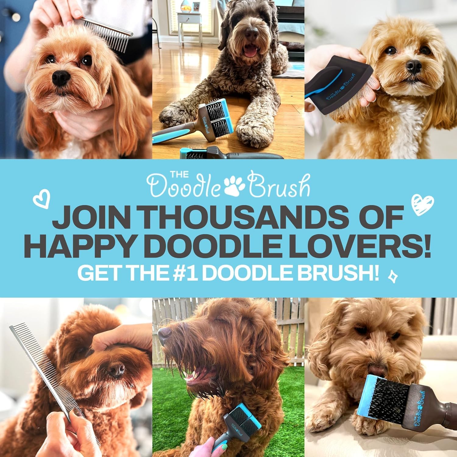 The Doodle Brush suave para uso diario, minimiza tirones molestos