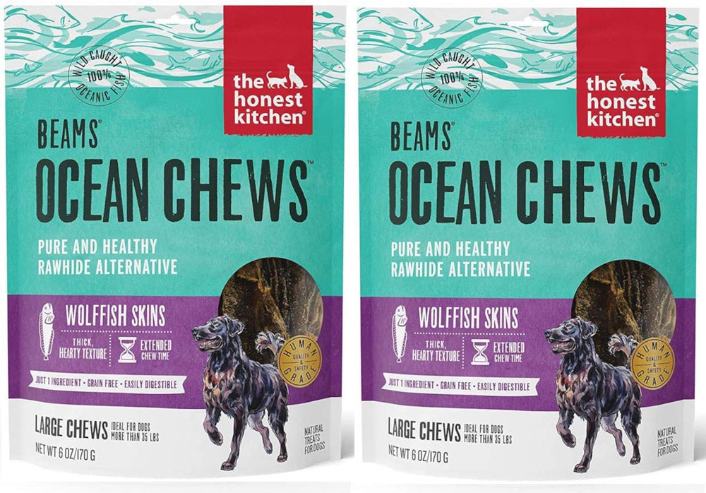 The Honest Kitchen Beams: piel de pescado deshidratada para perros, snack proteico
