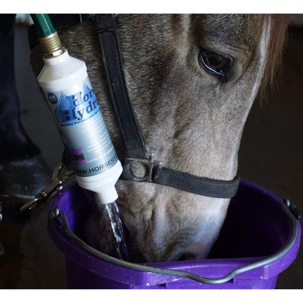 The Horse Hydrator reduce sabores extraños en el agua para beber más.