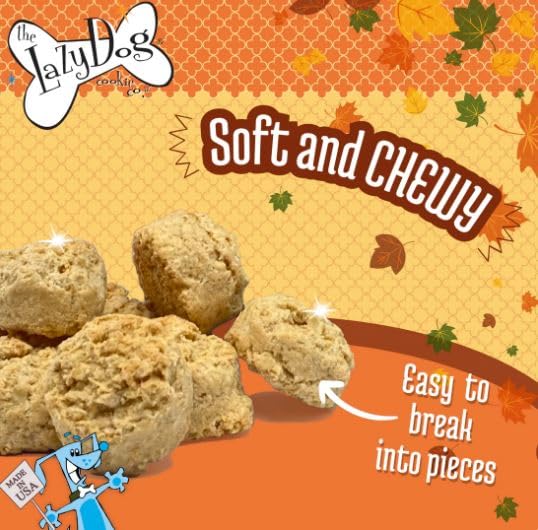 The Lazy Dog Cookie Co. aroma-calabaza-canela, perfecto para entrenamiento.