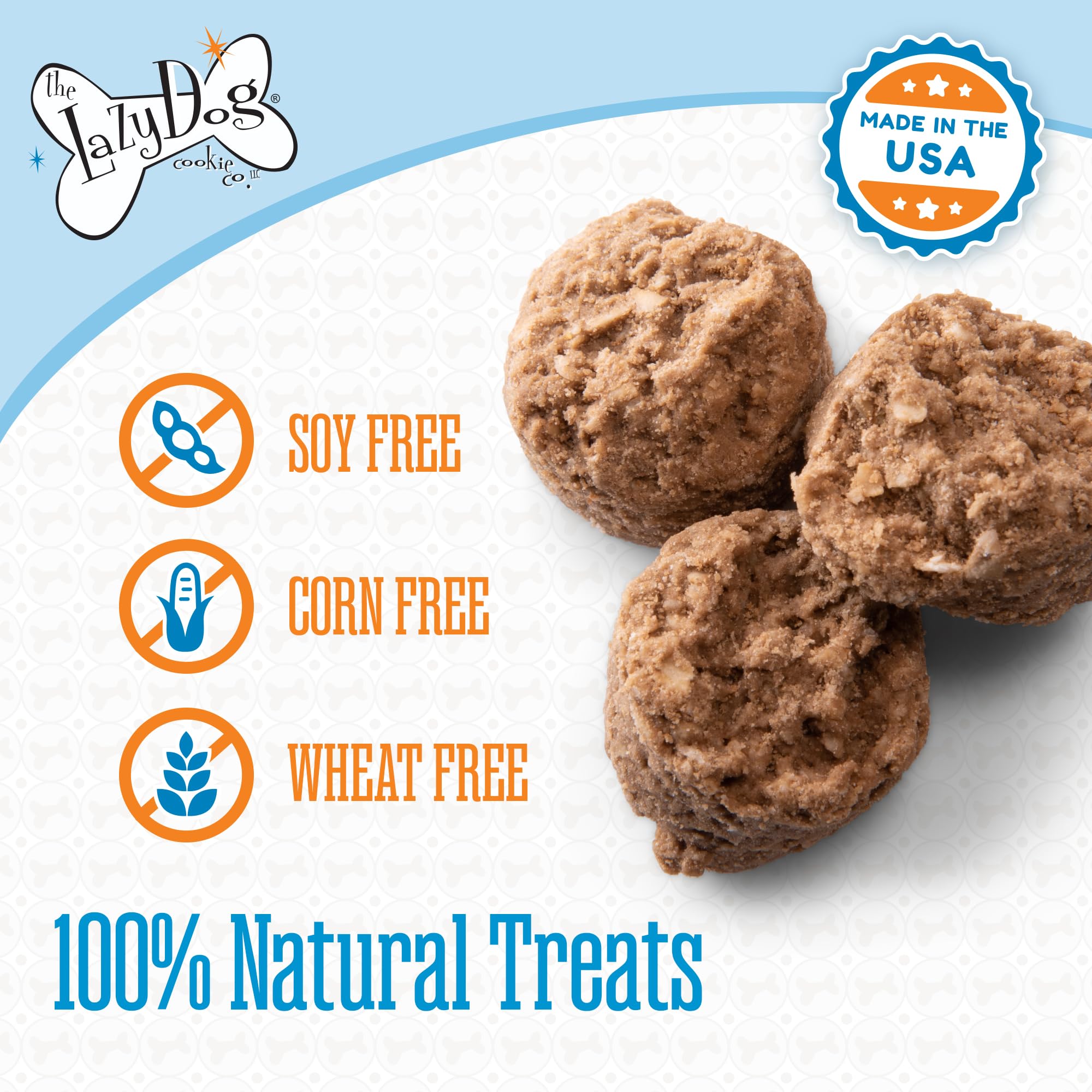The Lazy Dog Cookie Co. Mutt Mallows Carob-Vanilla con toque ahumado.