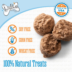 The Lazy Dog Cookie Co. Mutt Mallows Carob-Vanilla con toque ahumado.
