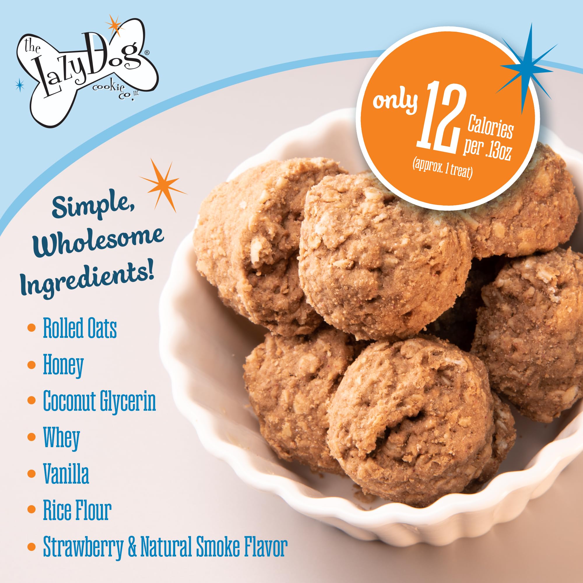 The Lazy Dog Cookie Co. Premios fáciles de masticar para perros de todas las tallas