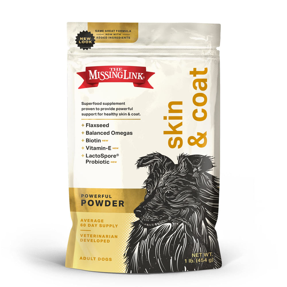 The Missing Link Skin Coat Probiotics, bolsa 1 libra: apoyo para piel y pelaje.