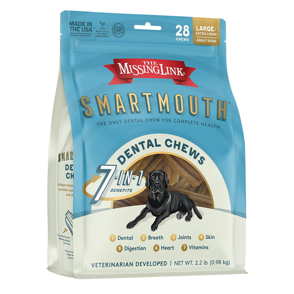 The Missing Link Smartmouth potencia el corazón e la inmunidad en perros de gran tamaño.