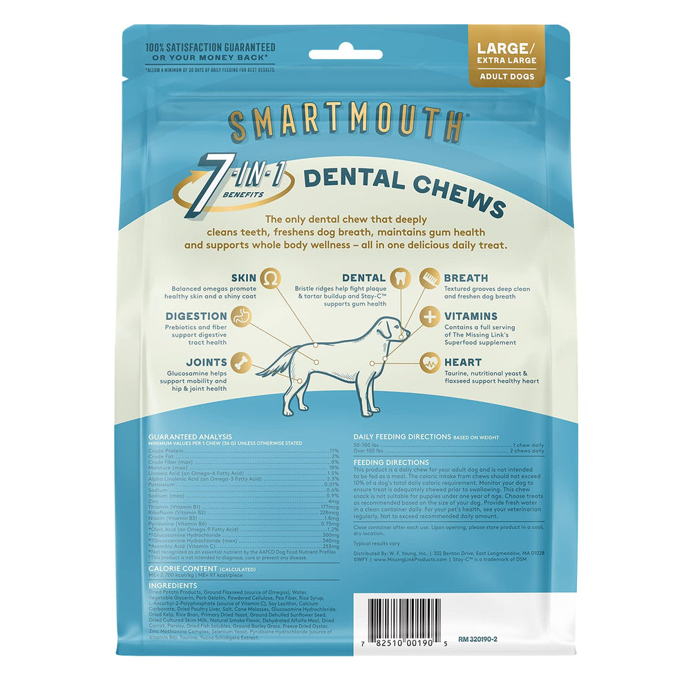 The Missing Link Smartmouth mejora piel y pelaje con soporte nutricional.