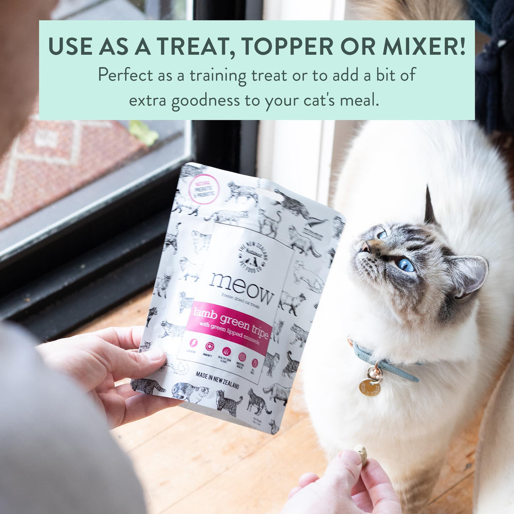 Meow de The New Zealand Natural Pet Food Co: apto para todas las etapas felinas y complementos