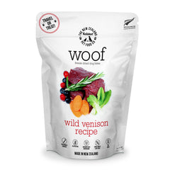 The New Zealand Natural Pet Food Co Woof deshidratado venado salvaje, alto en proteína