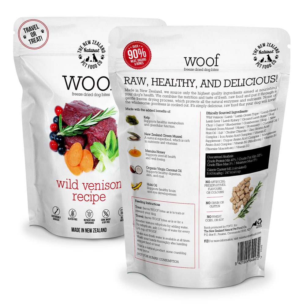 The New Zealand Natural Pet Food Co Woof topper para comida, mejora la nutrición