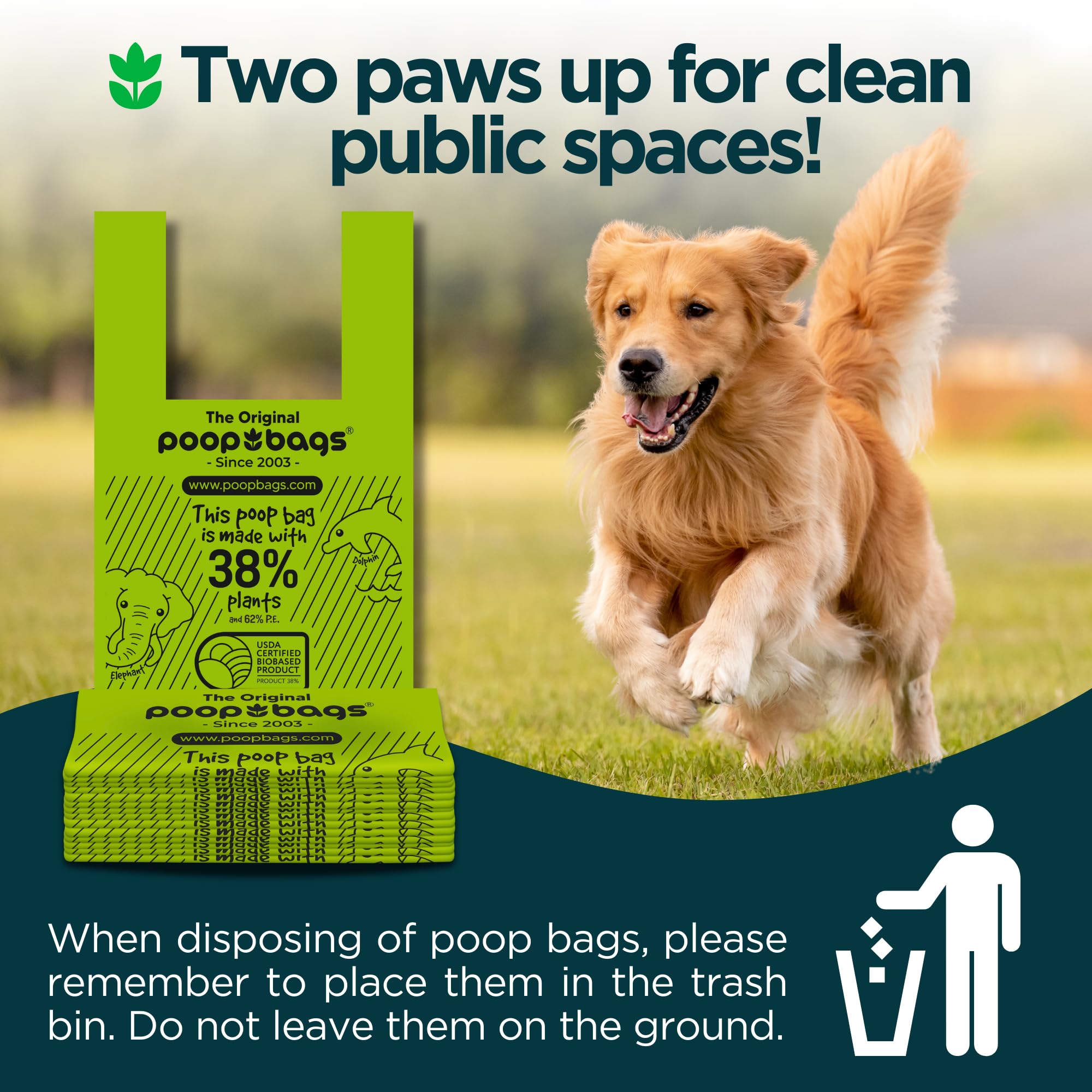 The Original Poop Bags: uso multiusos para limpieza del hogar y desechos de mascotas