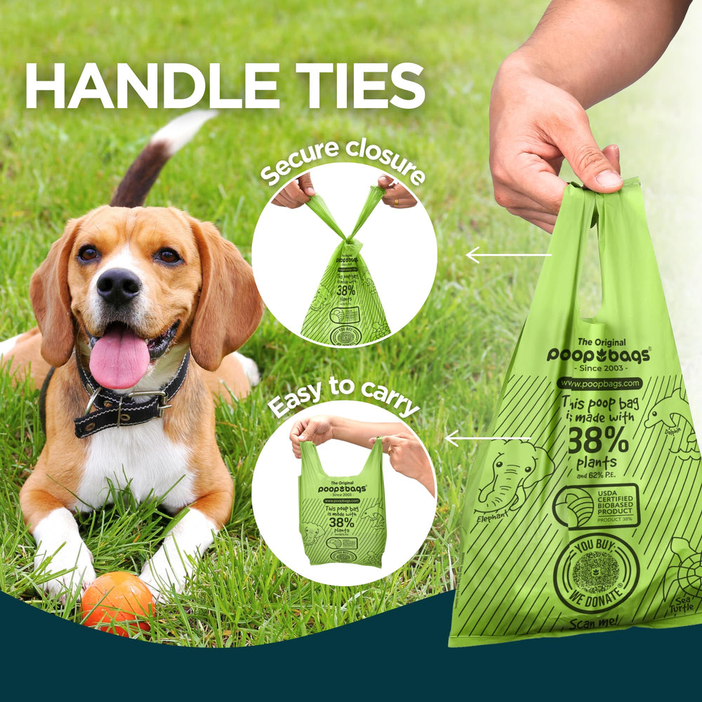 The Original Poop Bags: bolsas con cierre fácil de atar para recogida higiénica
