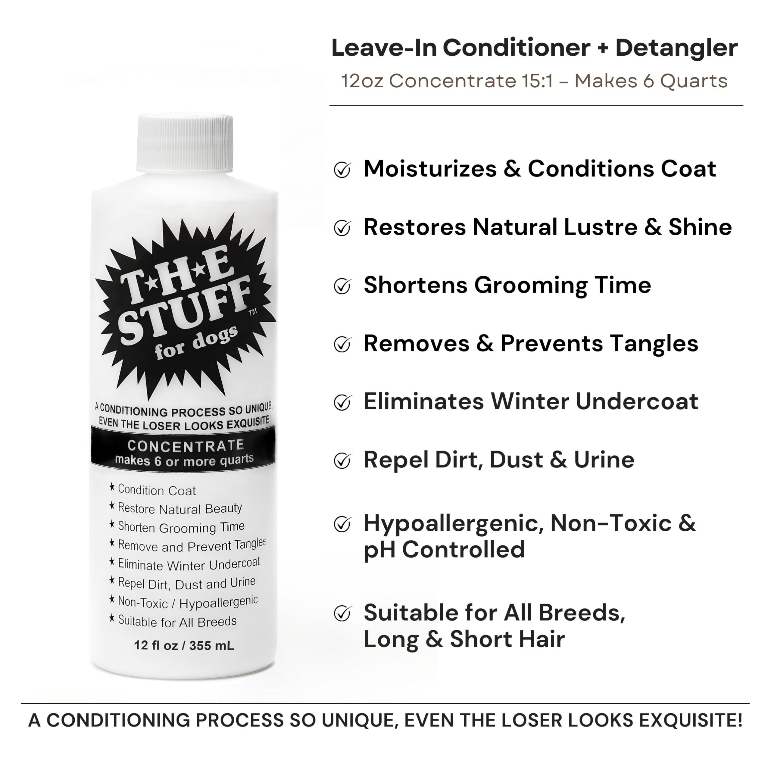 The Stuff fórmula dematting para perros reduce enredos difíciles con suavidad