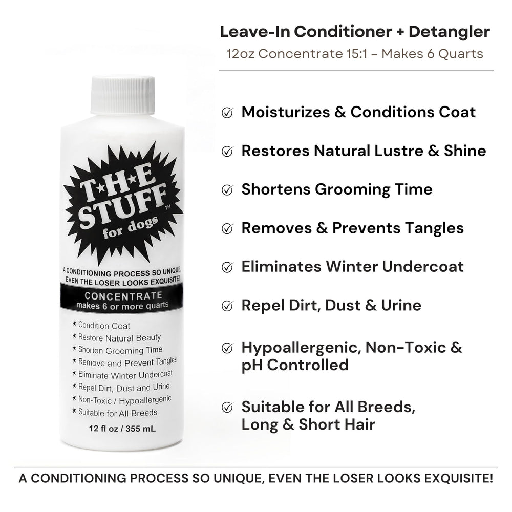 The Stuff fórmula dematting para perros reduce enredos difíciles con suavidad