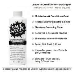 The Stuff fórmula dematting para perros reduce enredos difíciles con suavidad