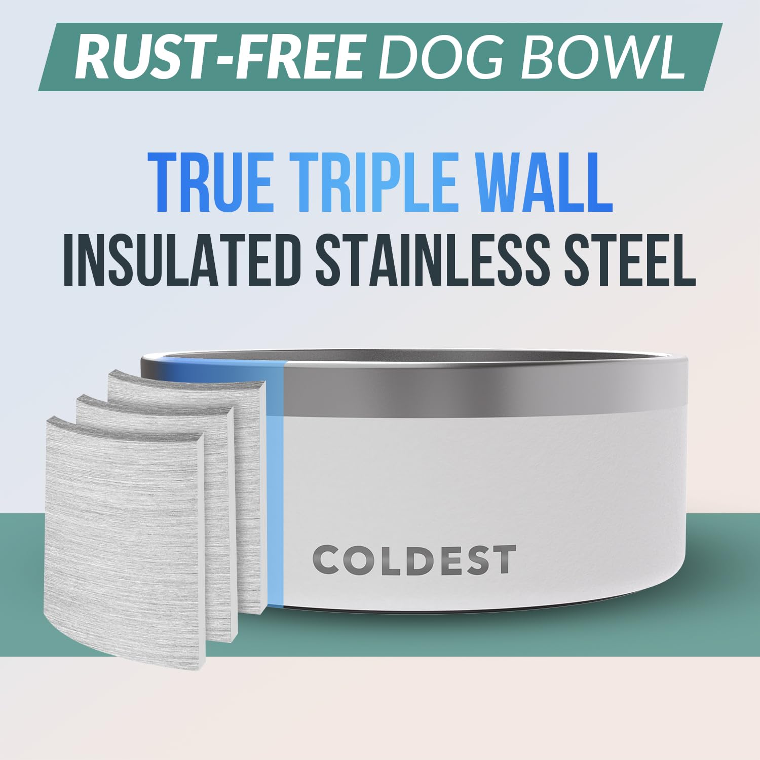 The Coldest Water base antideslizante para comer sin derrames.