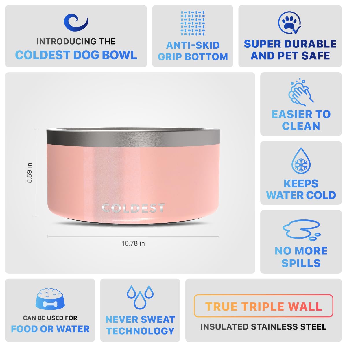 Bol The Coldest Water personalizable, más de 25 colores disponibles