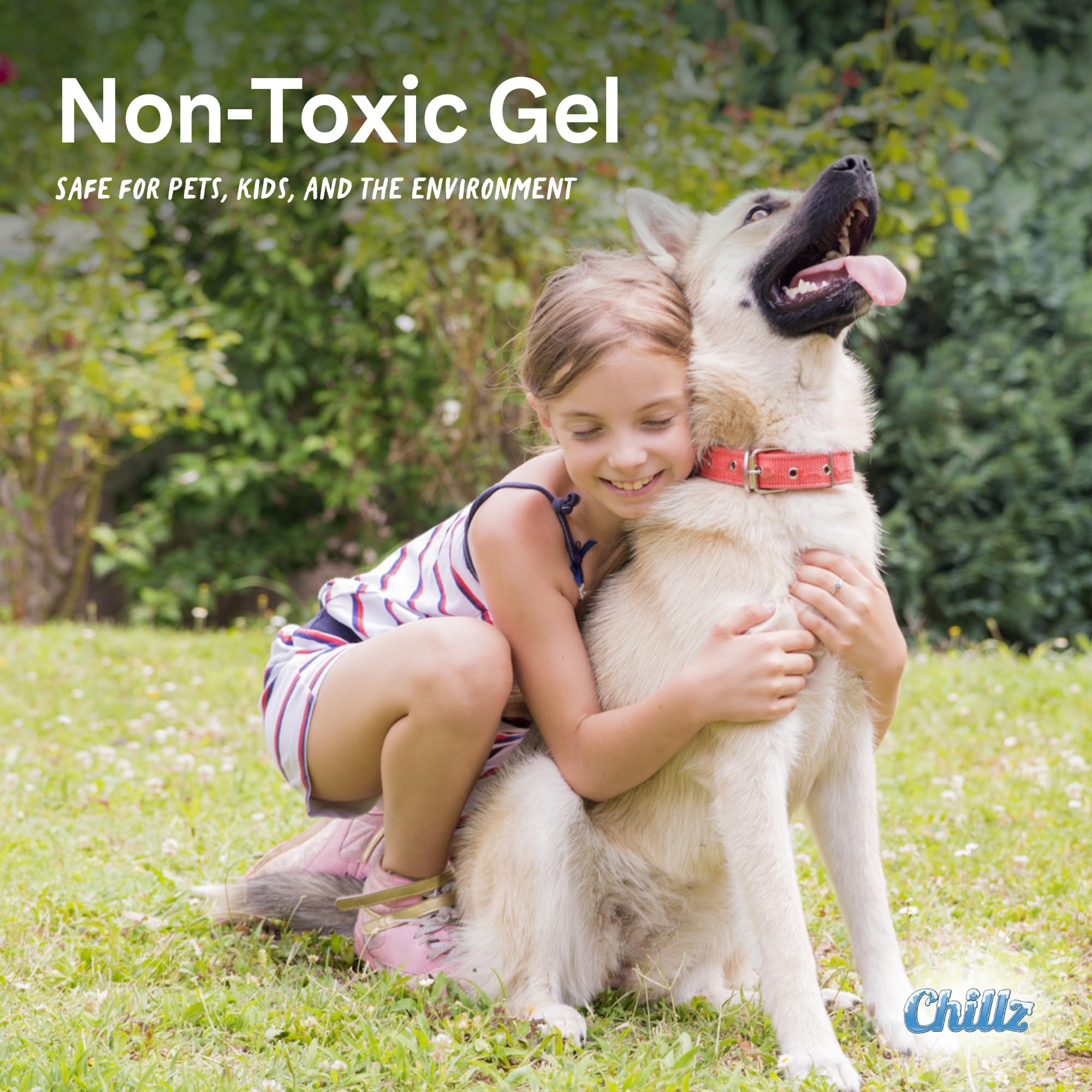 THEGREENPETSHOP Chillz Gel Mat grande no tóxico, seguridad para mascotas y familia.