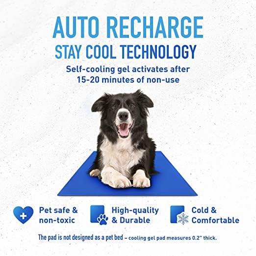 TheGreenPetShop Chillz Gel Mat mediana, diseño ligero y portátil para interiores.