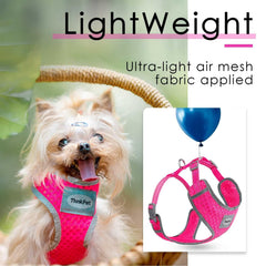 ThinkPet arnés fácil de poner y quitar con ajuste cuello y pecho