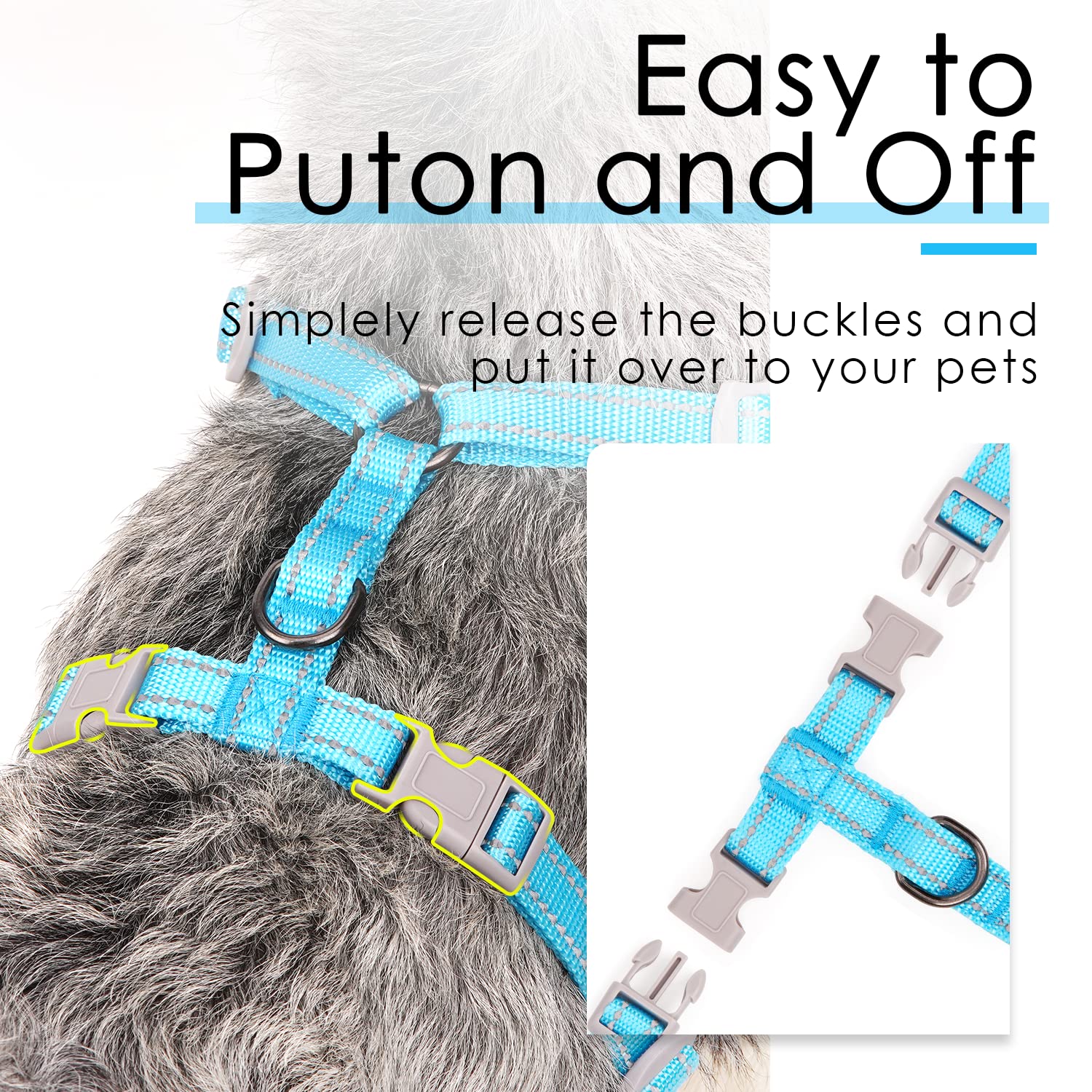 ThinkPet entrada fácil por la cabeza para ponerse sin esfuerzo.