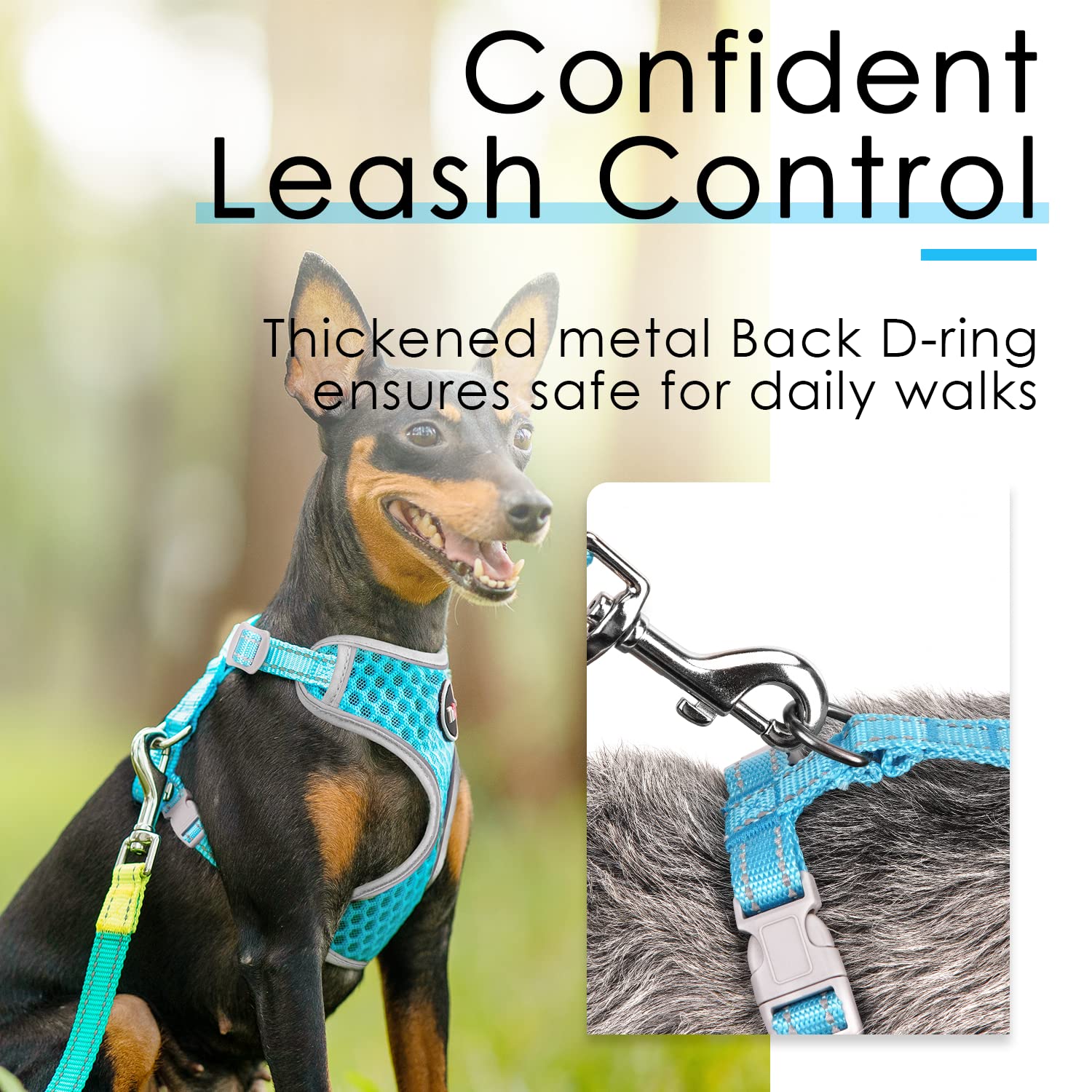 ThinkPet tejido malla aire transpirable ofrece confort ligero.