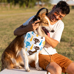 THLOH bandana con diseño de corazones para Día del Padre.