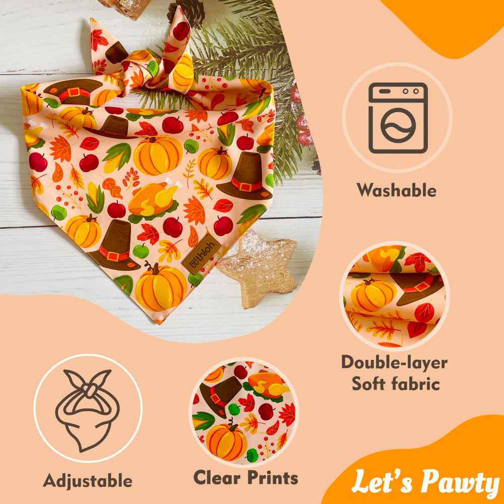 Bandanas THLOH de talla pequeña, ajuste cómodo para cuellos de perros pequeños.
