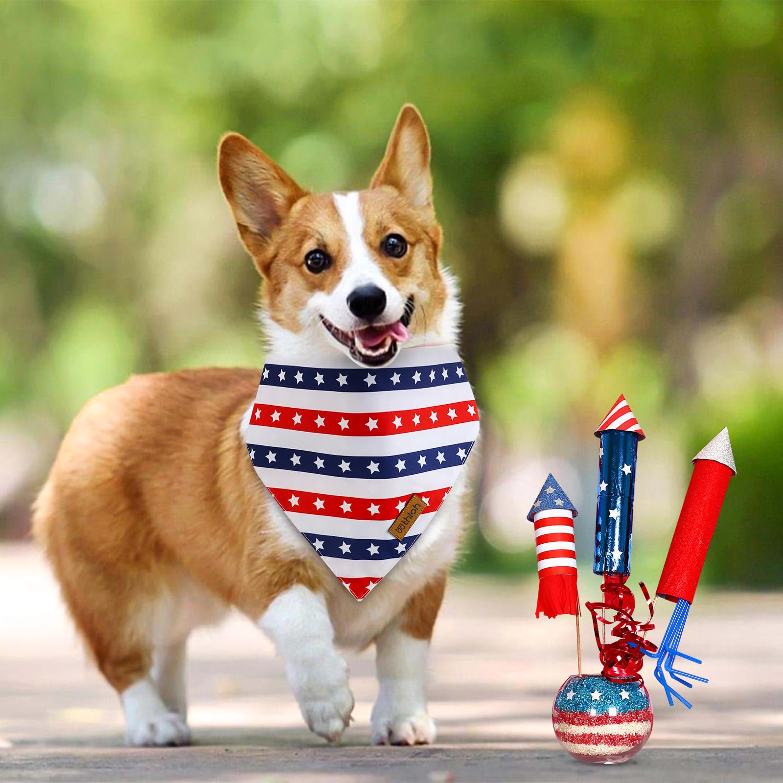 Bandana THLOH talla pequeña para cuellos de perros pequeños.