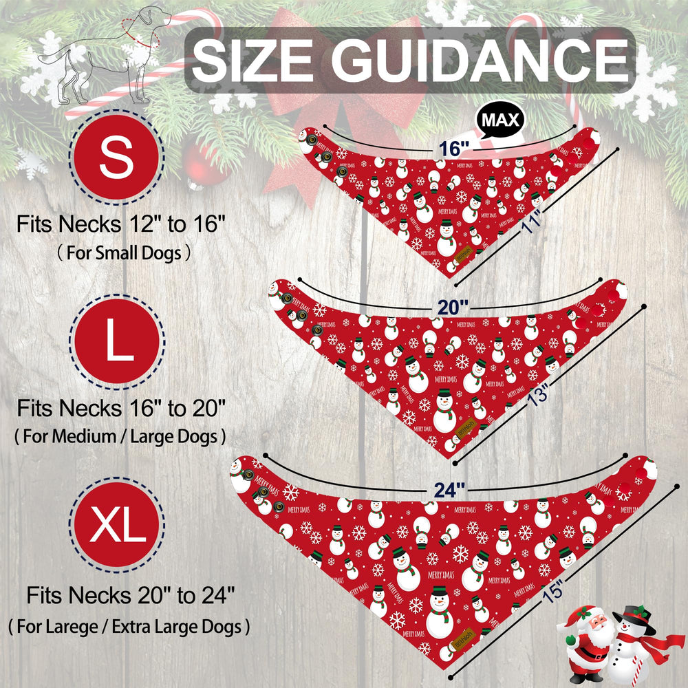 THLOH bandana reversible Santa y árbol, versatilidad para distintas ocasiones.