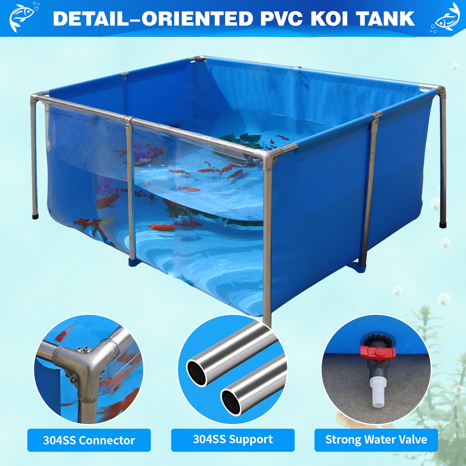 Material PVC duradero resiste variaciones de temperatura para diversas ubicaciones.
