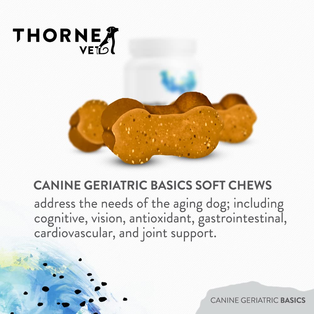 ThorneVET Canine Geriatric Basics ingredientes 22 vitaminas y nutrientes