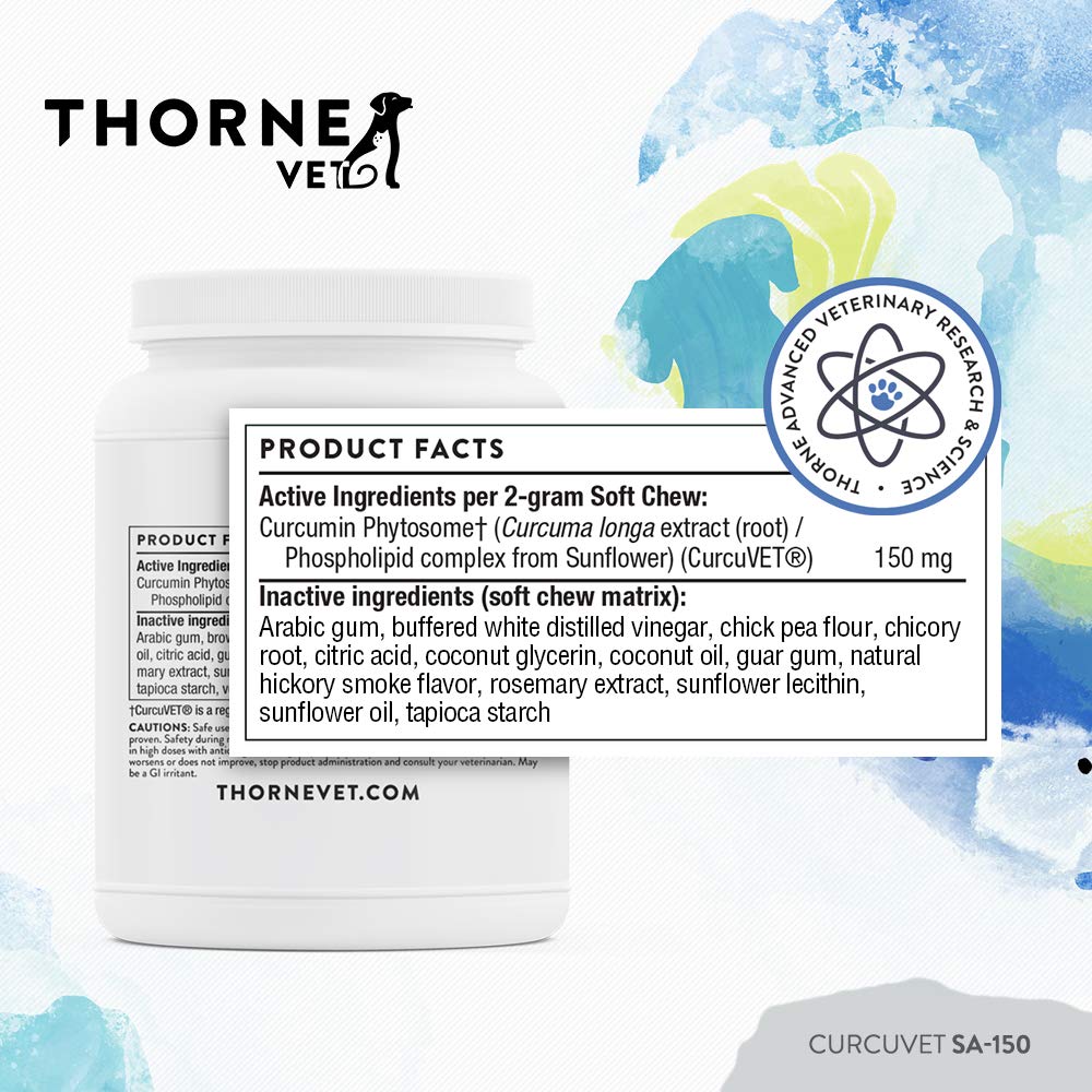 ThorneVet CurcuVET-SA150: dosis diaria para perros medianos y grandes