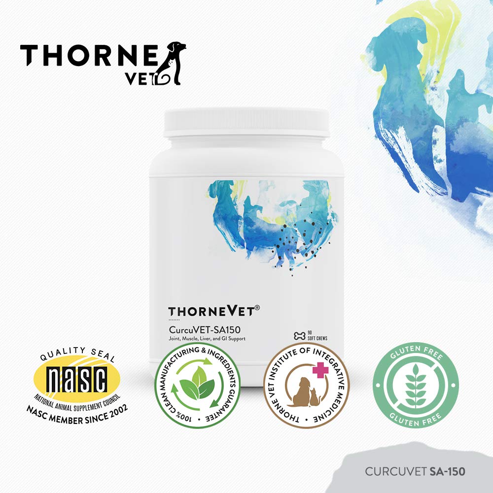 ThorneVet CurcuVET-SA150: información de ingredientes clave