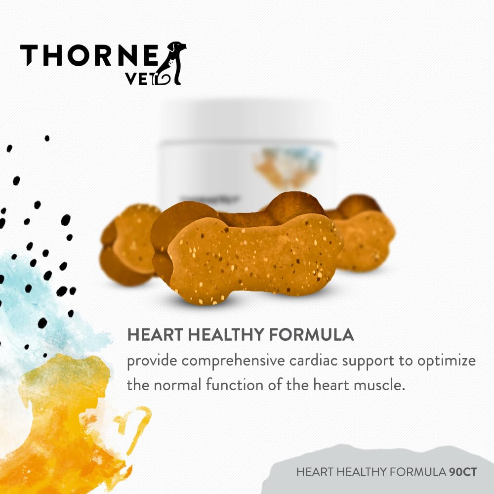 ThorneVET Fórmula Cardio Saludable, gomitas blandas, apoyo para la salud cardíaca de mascotas.