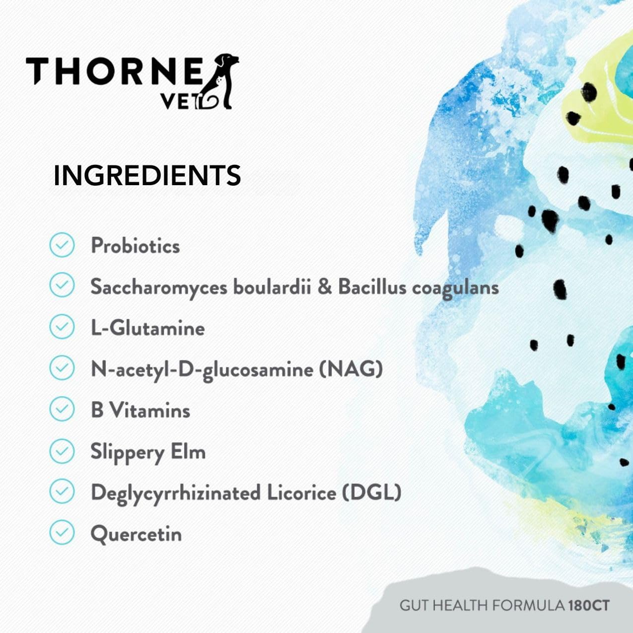 ThorneVET Gut Health Formula, vitaminas B para función digestiva
