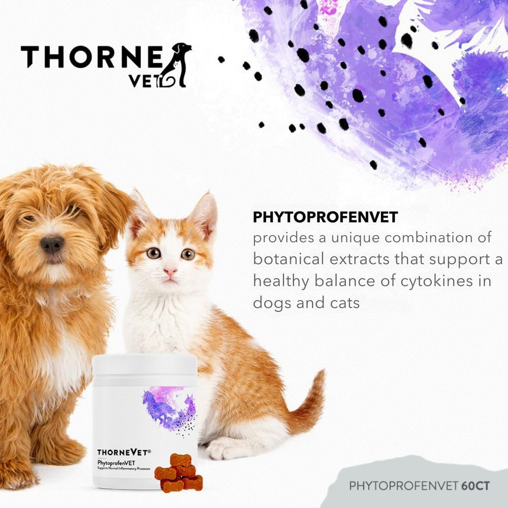 ThorneVET PhytoprofenVET ingrediente clave bromelina para apoyo a la respuesta inflamatoria.