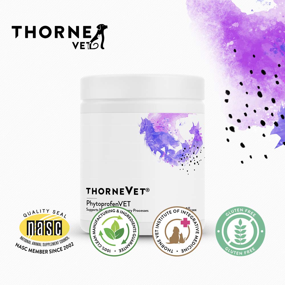 ThorneVET PhytoprofenVET libre de gluten para mascotas con dietas sensibles.