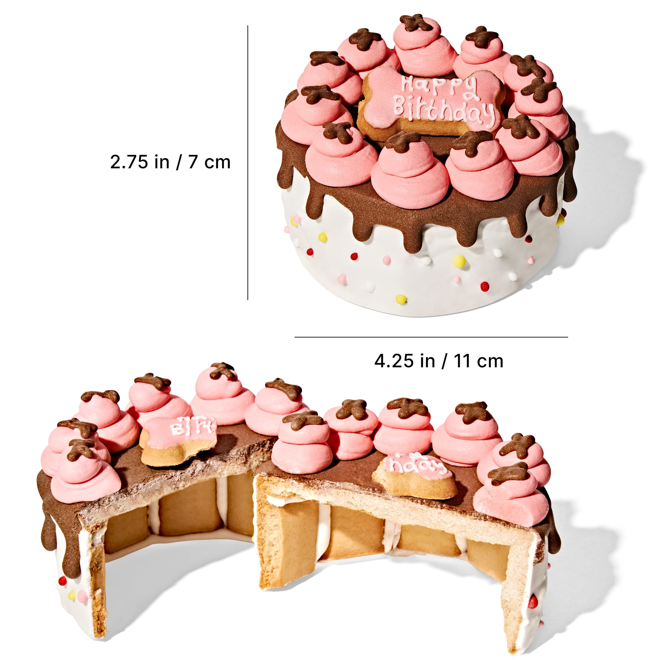 Thoughtfully Pets fiesta canina con pastel listo para celebrar