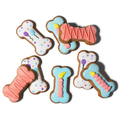 Thoughtfully Pets galletas decoradas a mano en forma de hueso para celebrar