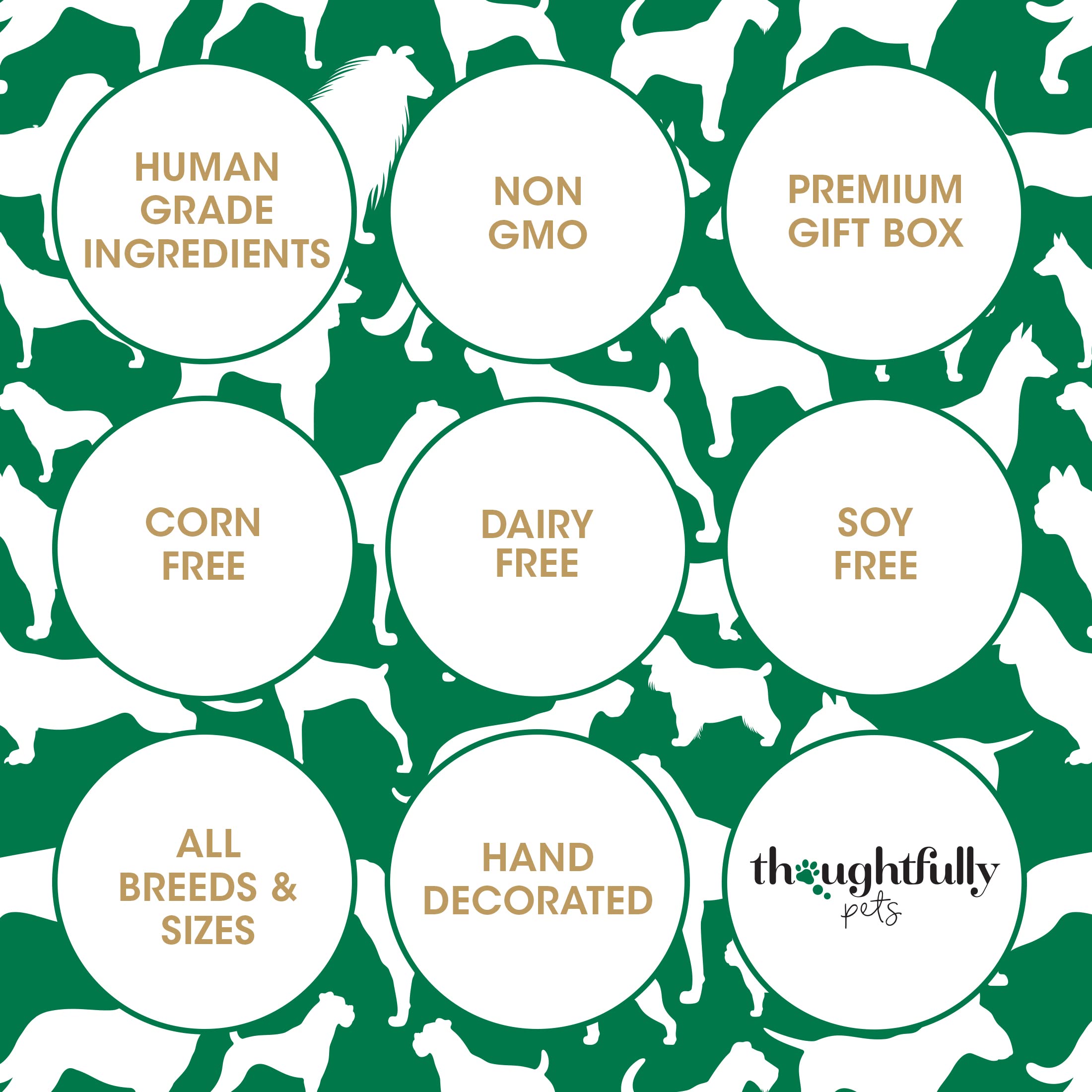 Thoughtfully Pets tamaño adecuado para razas pequeñas y medianas